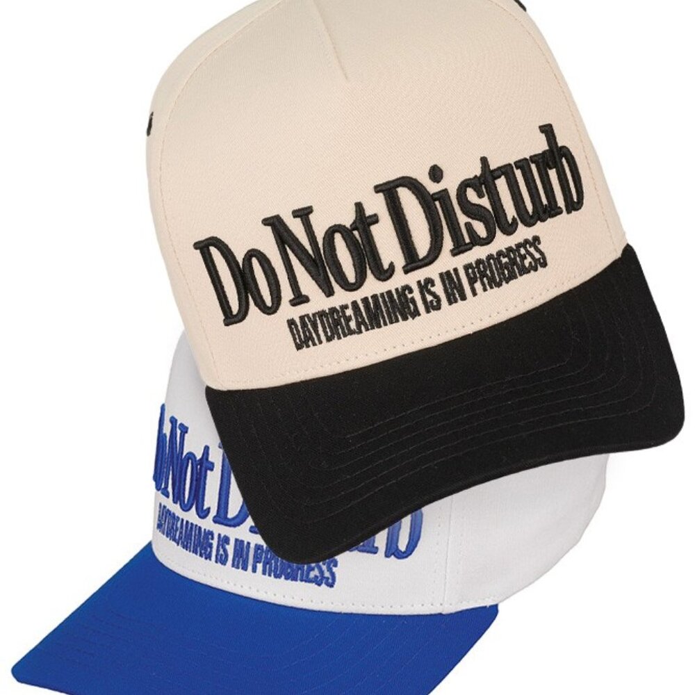 DO NOT Disturb Daydreaming is Progress Embroidered Cotton Baseball Cap SnapbacK
